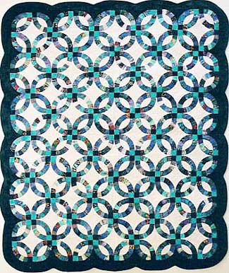 Free crochet wedding ring quilt pattern